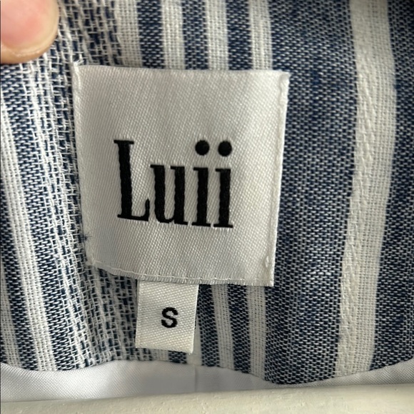 ❤️❤️❤️Luii White and Blue Blazer with Flared Sleeves excellent condition - Picture 7 of 10